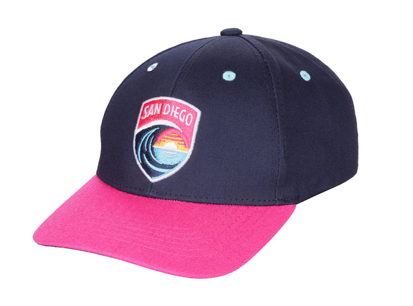San Diego Wave FC Crest Pink Brim Hat