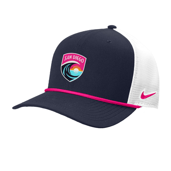 Nike San Diego Wave FC Woven Crest Patch Rope Trucker Hat