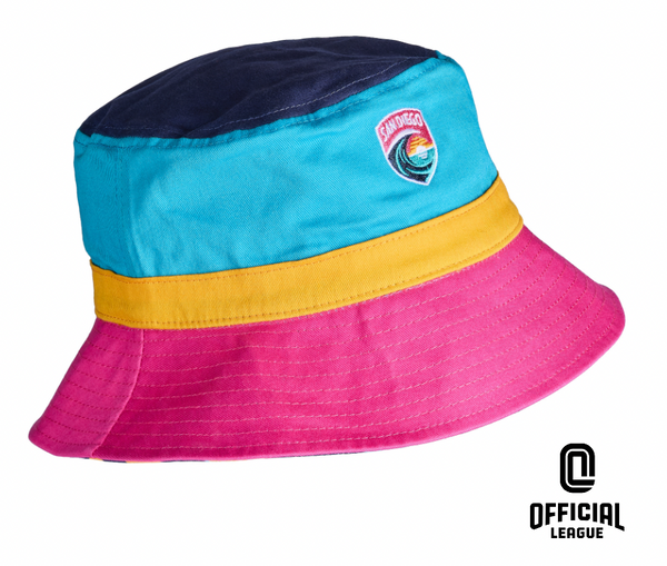 San Diego Wave FC Retro Sunset Reversible Bucket Hat