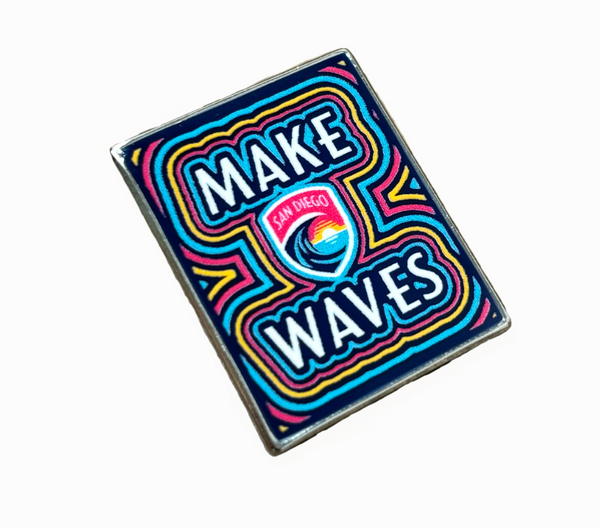 San Diego Wave FC Make Waves Crest Pin
