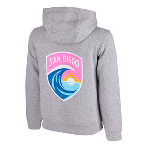 Youth Nike San Diego Wave FC Wave FC and Crest Hoodie