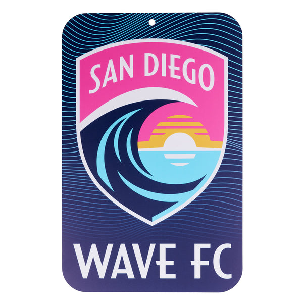 San Diego Wave FC Wavy Plastic Sign