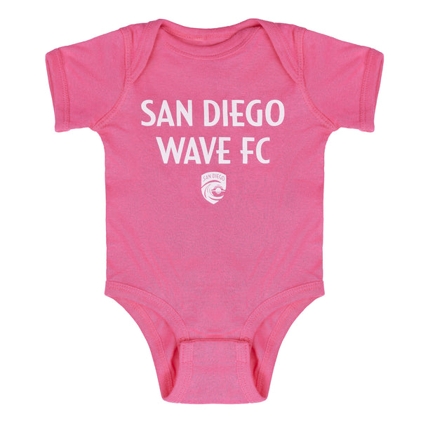 San Diego Wave FC One Color Stacked Logo Onesie