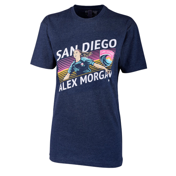 Unisex San Diego Wave FC Alex Morgan Stripes Short Sleeve Tee