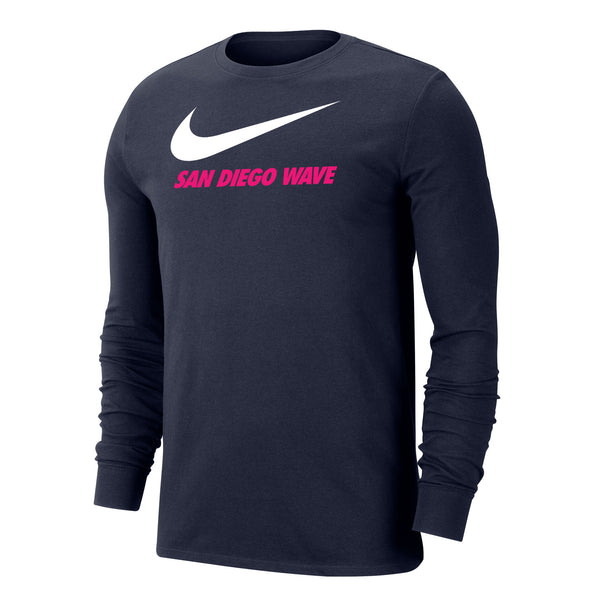 Men's Nike San Diego Wave FC Swoosh Long Sleeve Tee