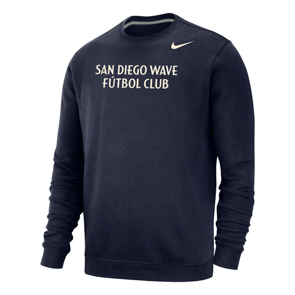 Men's Nike San Diego Wave FC Wordmark Crew Neck Fleece